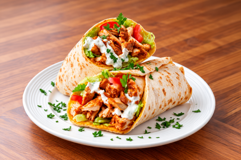 Crispy Kuku Nuggets Wrap